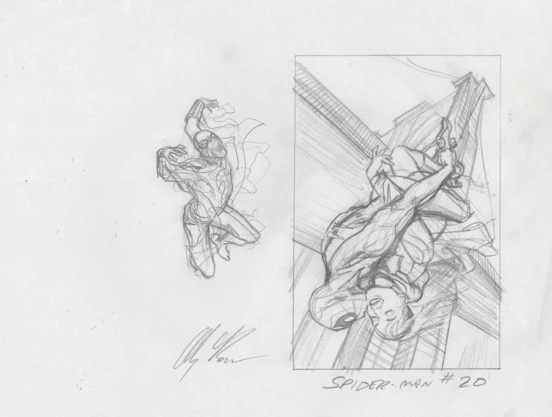 1907x1441 Alex Ross The Amazing Spider Man - Alex Sketch