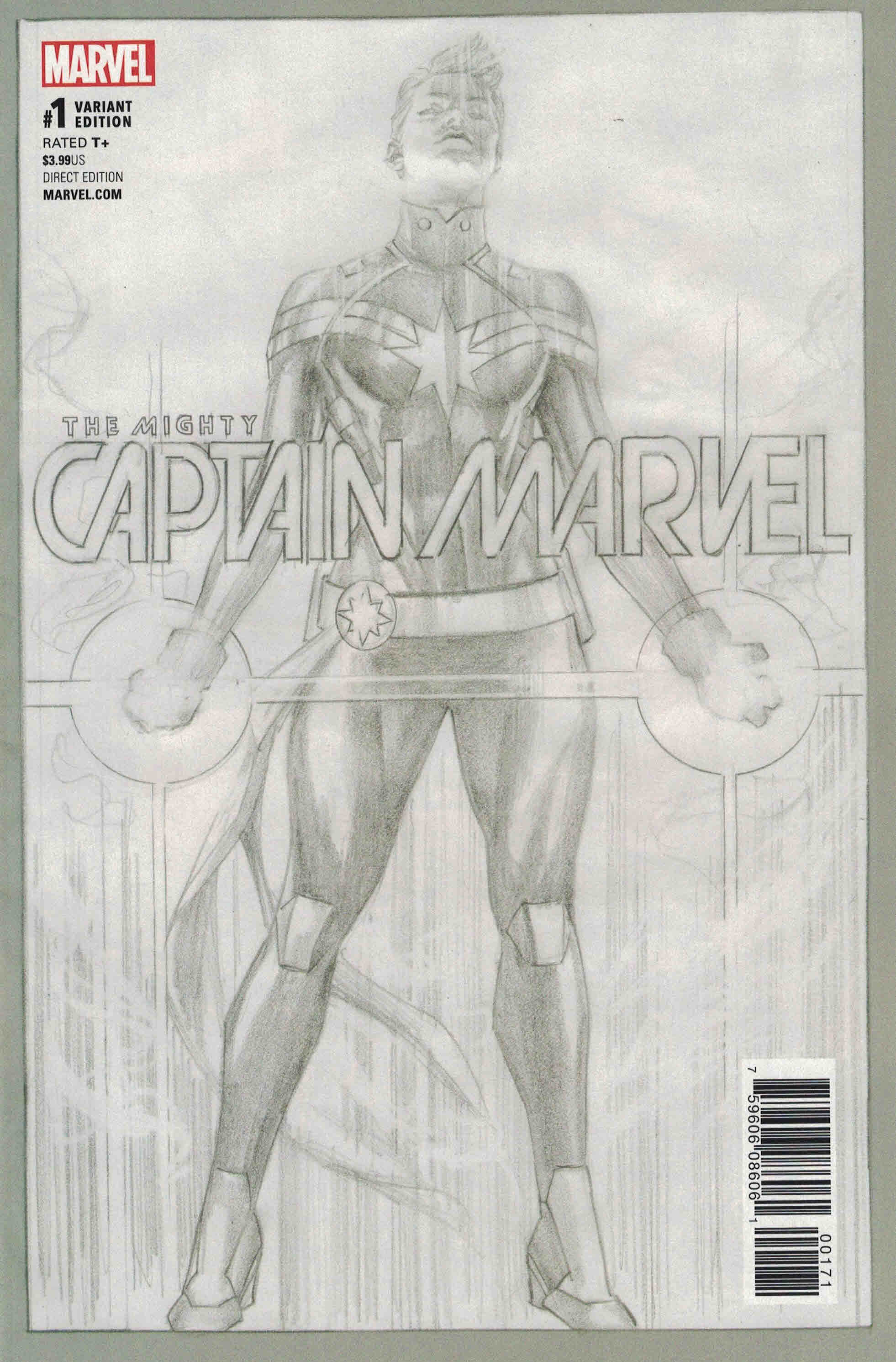 1962x2981 Mighty Captain Marvel - Alex Sketch