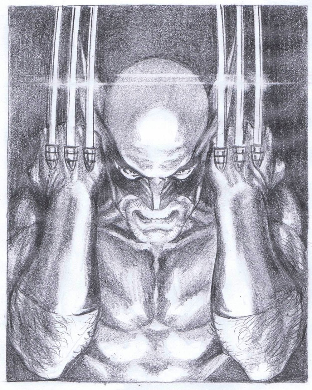 1000x1247 Alex Ross Visions Wolverine Parker Jordan Fine Art, Inc. - Alex Sketch