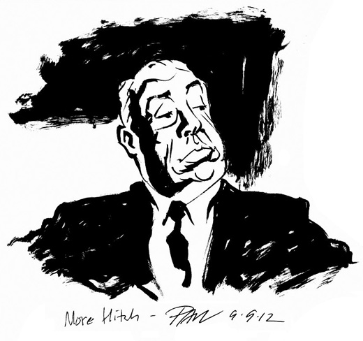 520x488 Blue Moon Studios Alfred Hitchcock - Alfred Hitchcock Sketch