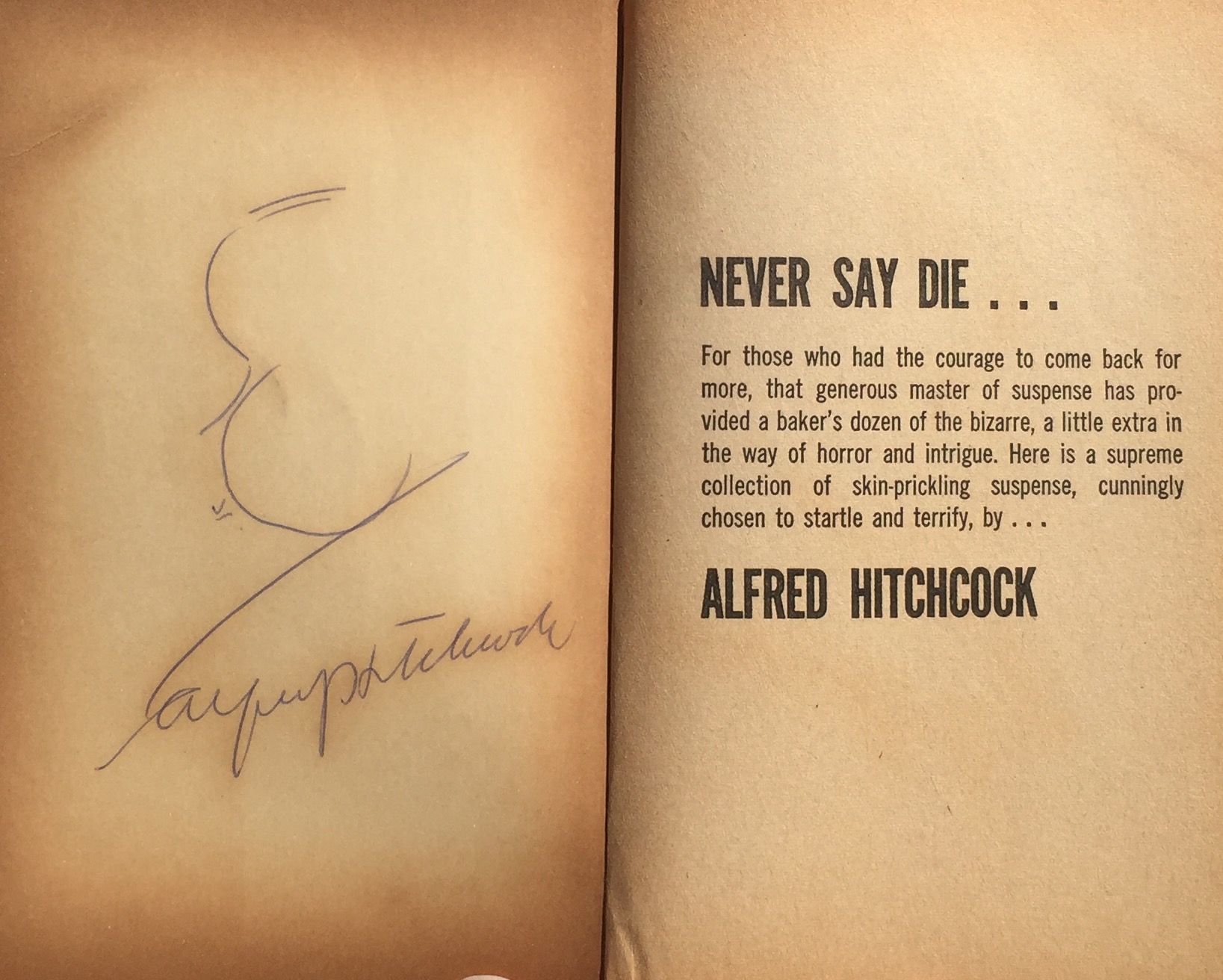 1637x1312 Lot Detail - Alfred Hitchcock Sketch