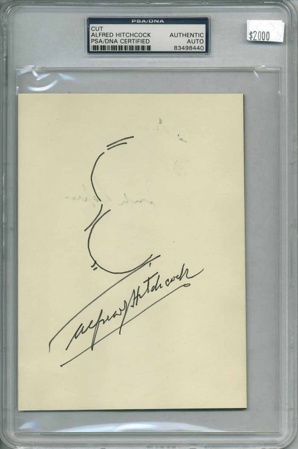 1000x1507 Lot Detail - Alfred Hitchcock Sketch