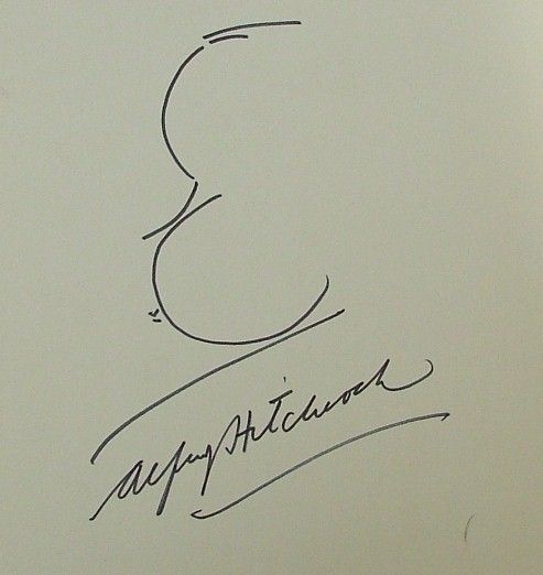 493x522 Original Signed Self Portrait Sketch Alfred Hitchcock Movies - Alfred Hitchcock Sketch