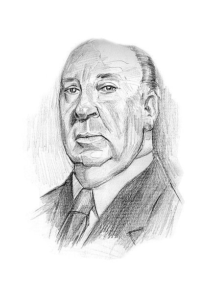 435x600 Sketch Of The Day No. 4 - Alfred Hitchcock Sketch