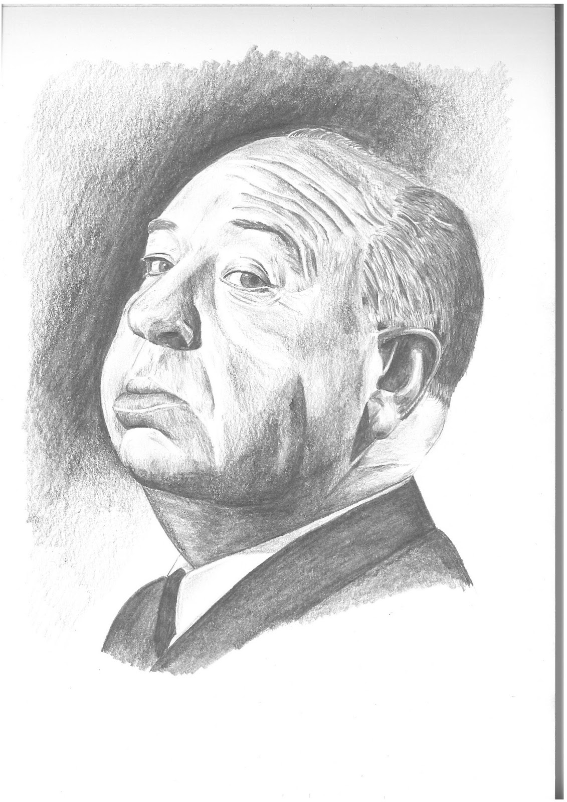 1131x1600 Pencil Pictures A New Sketch Pad - Alfred Hitchcock Sketch