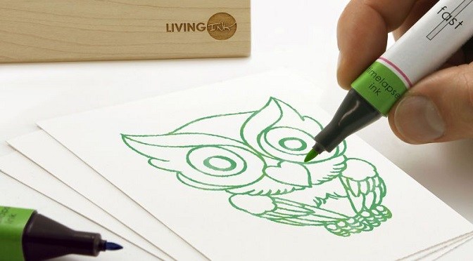 672x372 Grow Your Own Artistic Creations With Algae Powered Ink Pens - Algae Sketch