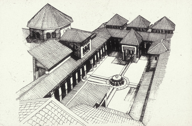 675x444 Civic Architecture In Islamic History - Alhambra Sketch