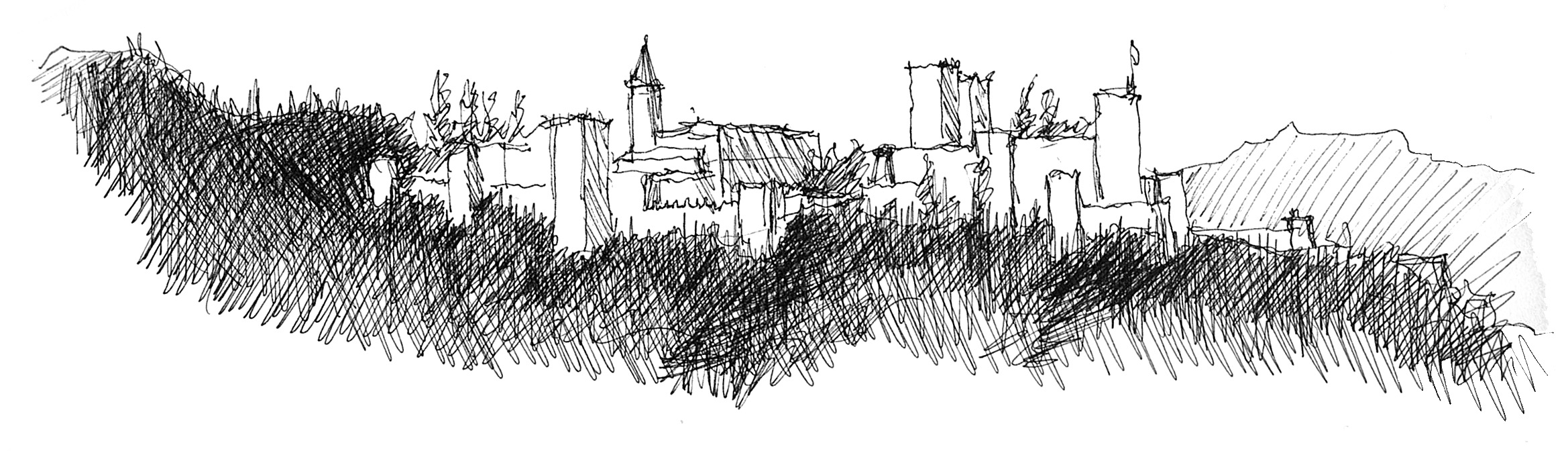 2338x672 Field Studies Southern Spain Edition Barthelona A Lesson In - Alhambra Sketch