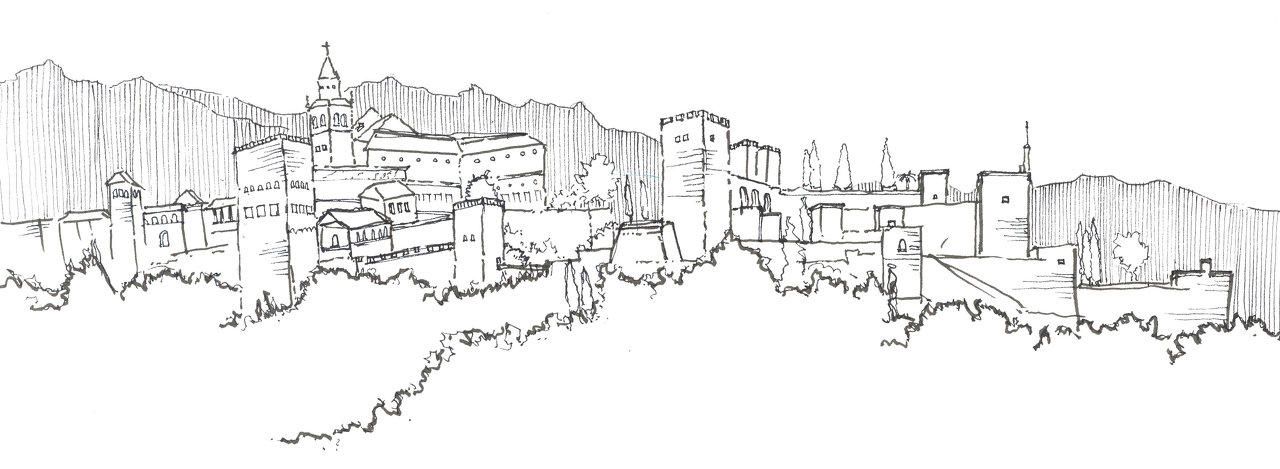 Alhambra Sketch At Paintingvalleycom Explore Collection