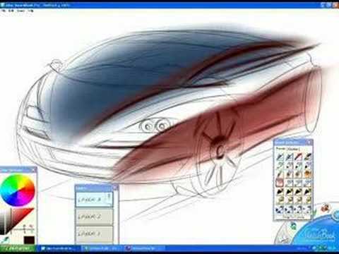 480x360 Design Automobile Car Design Sketch In Alias Sketchbook Pro - Alias Sketch