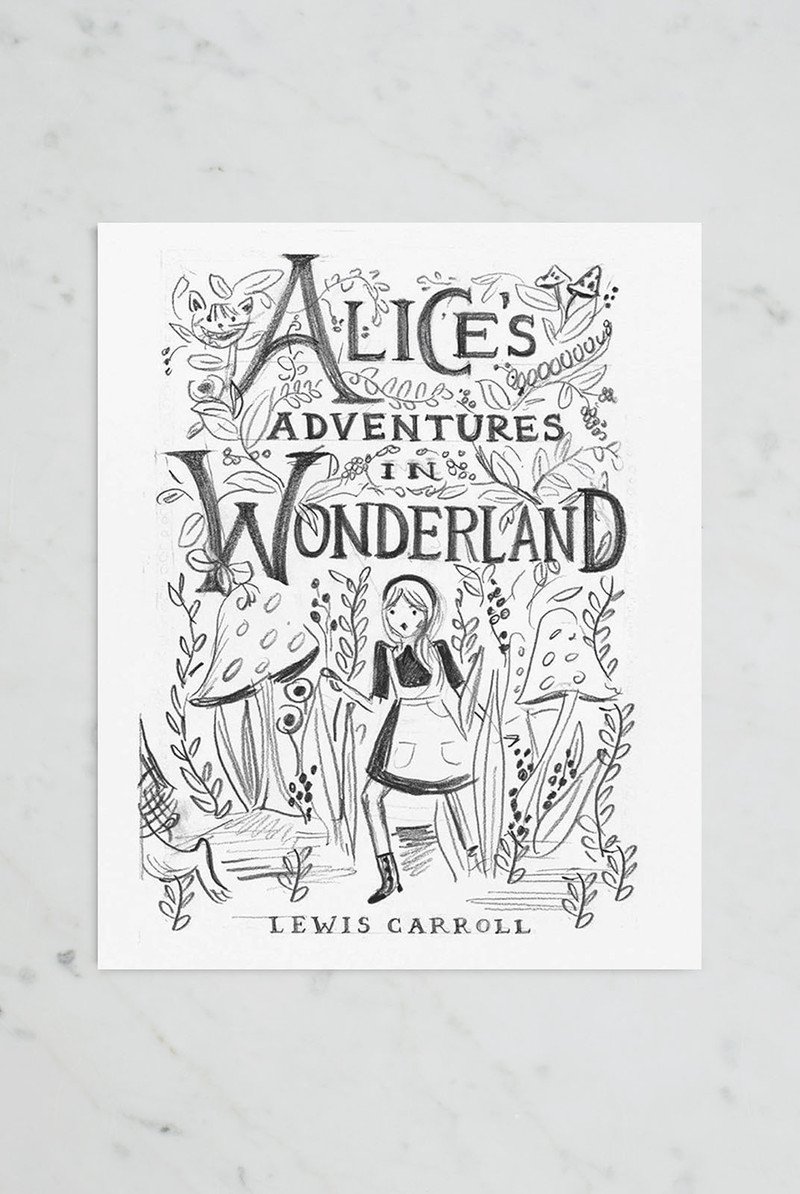 800x1194 Rifle Paper Co - Alice And Wonderland Sketches