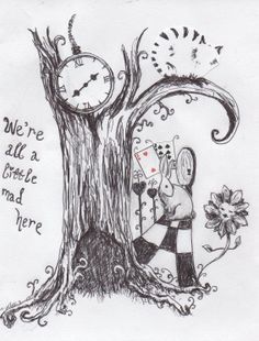 236x310 Alice In Wonderland Line Drawings - Alice And Wonderland Sketches