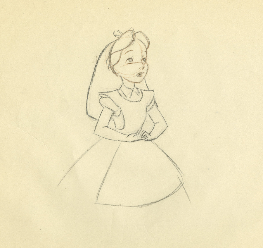 900x848 Alice In Wonderland Production Drawing - Alice In Wonderland Sketches