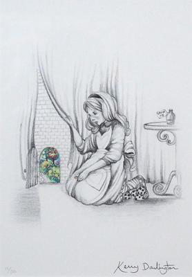 278x400 Alice And The Little Door (Sketch) - Alice Sketch