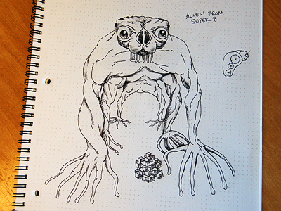 400x300 Alien Sketch By Will Jardine - Alien Sketch