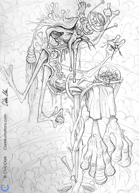 576x800 Kayo The Alien Inspired By My Son Ronin - Alien Sketch Drawing