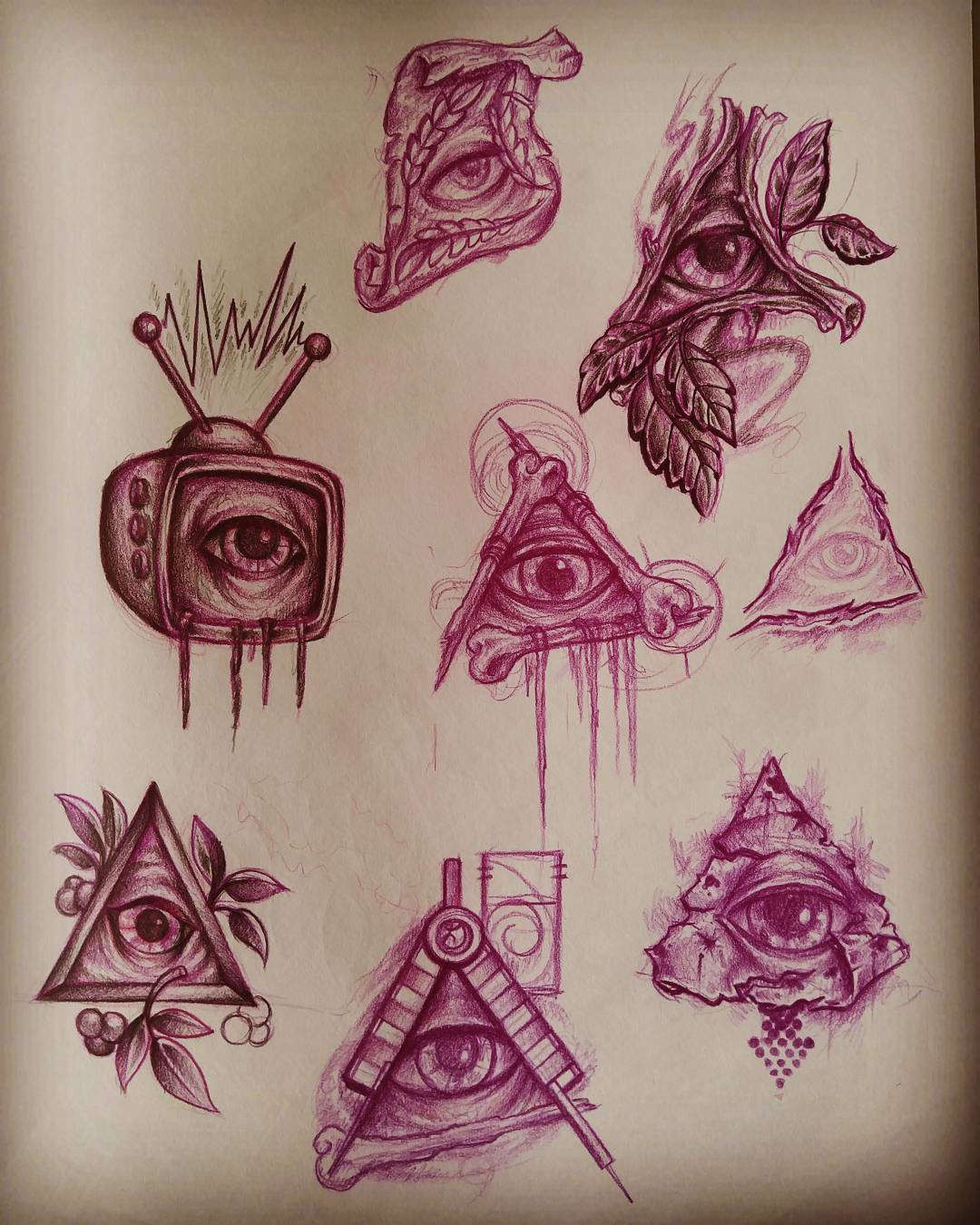 1080x1350 All Seeing Eye - All Seeing Eye Sketch