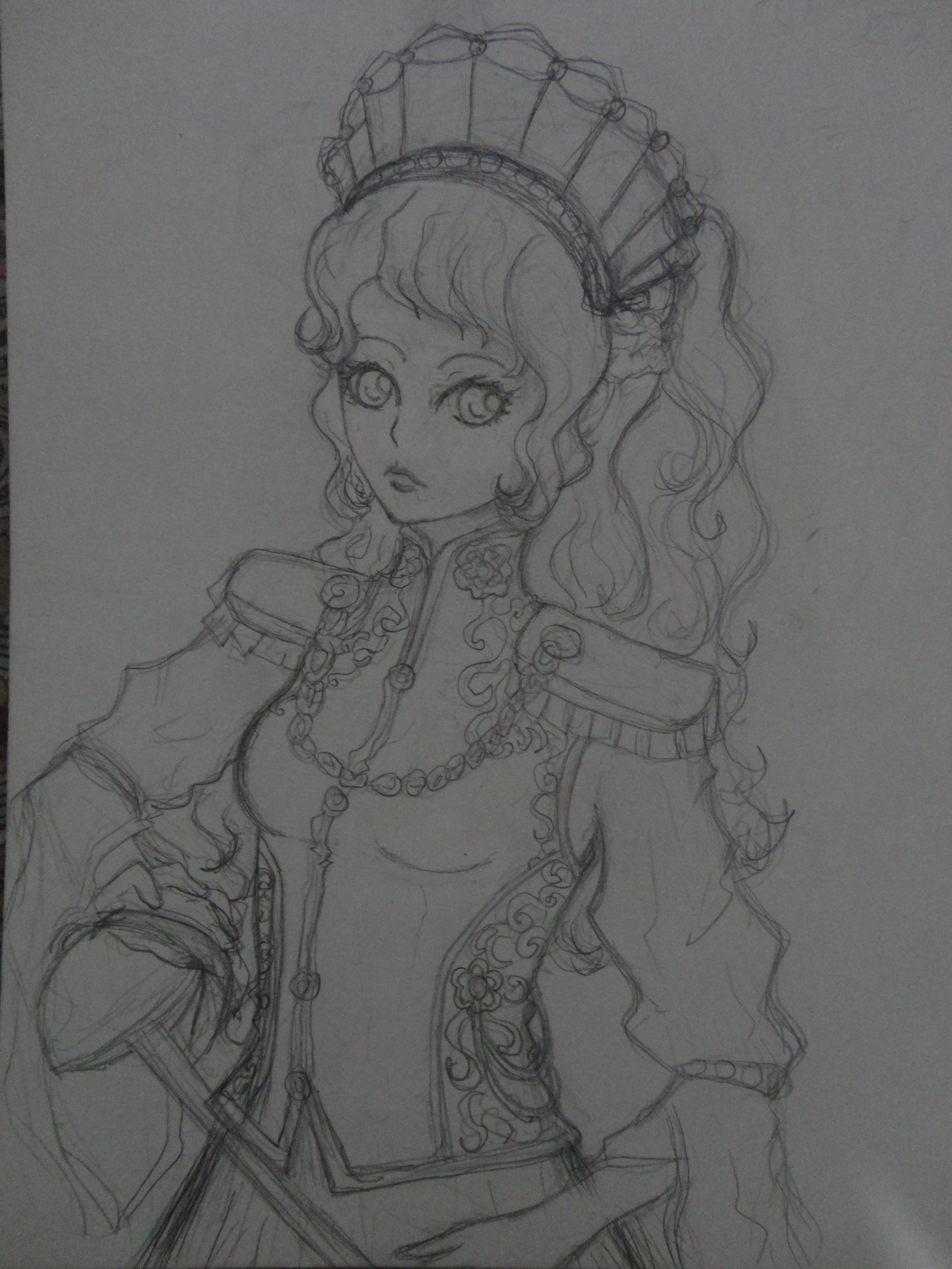 3456x4608 This Is Rough Sketch Of My New Oc Victoria.she Is A Warrior - Allah Sketch