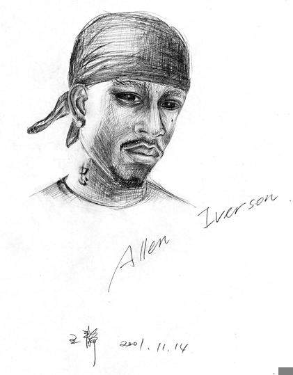 421x539 Allen Iverson Live - Allen Iverson Sketch