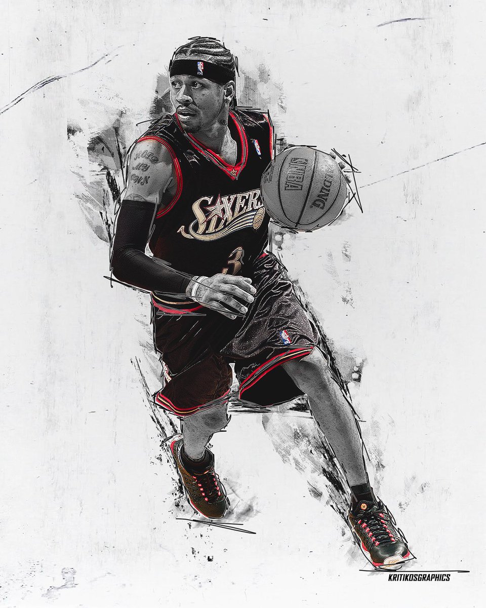 Allen Iverson Sketch at PaintingValley.com | Explore collection of ...