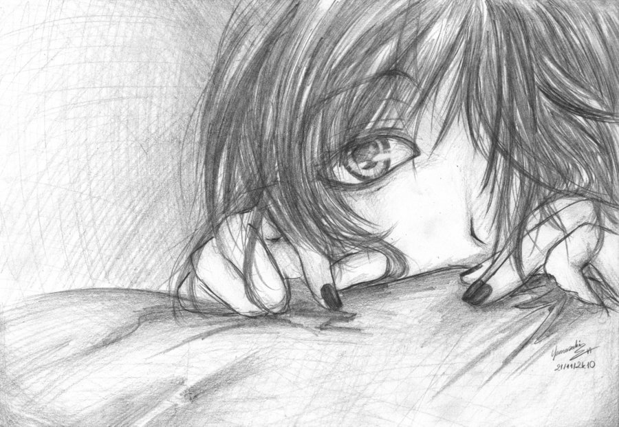 900x621 At Home Alone Sketch By Yamashyn - Alone Sketch