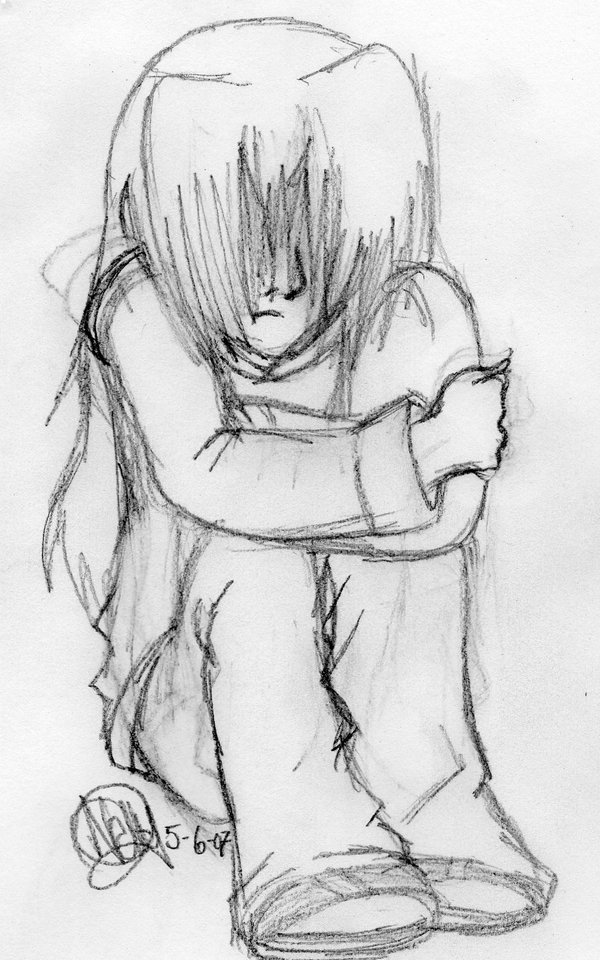 Alone Sketch at PaintingValley.com | Explore collection of Alone Sketch