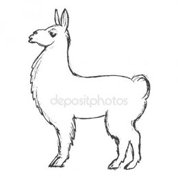 260x260 Download Llama Sketch Clipart Llama Alpaca - Alpaca Sketch