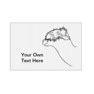 307x307 Sketch Alpaca Gifts On Zazzle - Alpaca Sketch