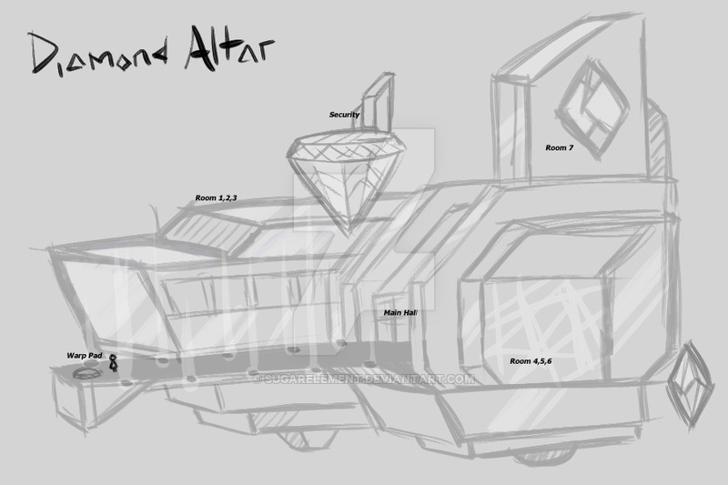 800x533 Diamond Altar] Sketch By Sugarelement - Altar Sketch