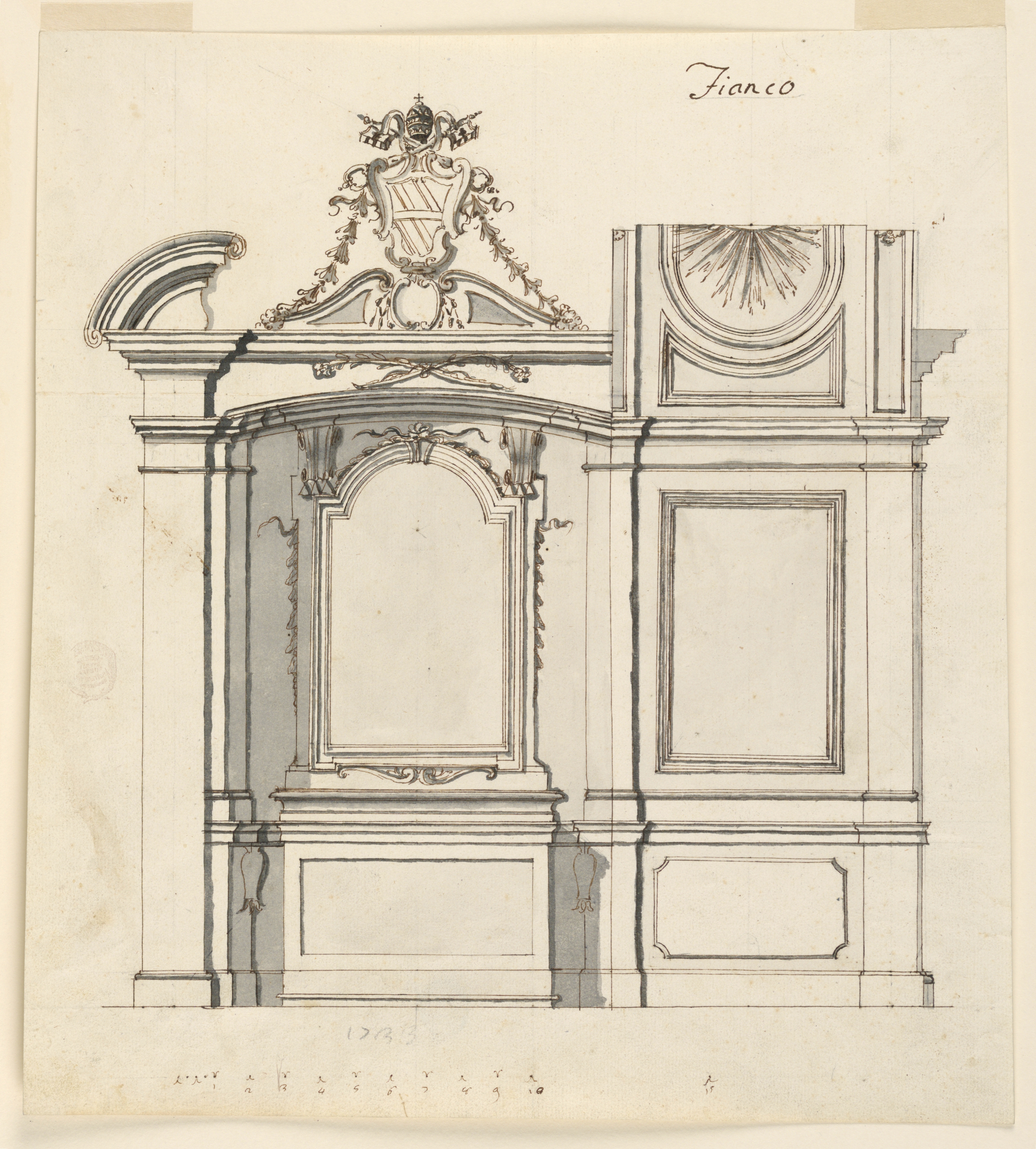 3692x4096 Filedrawing, Design For An Altar, 1733 (Ch 18117599).jpg - Altar Sketch