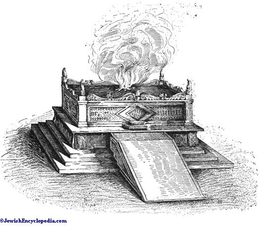 525x458 Three Sacrifices And Three Altars. - Altar Sketch