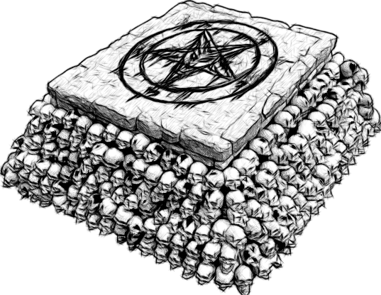 537x416 Dark Altar Sketch - Altar Sketch