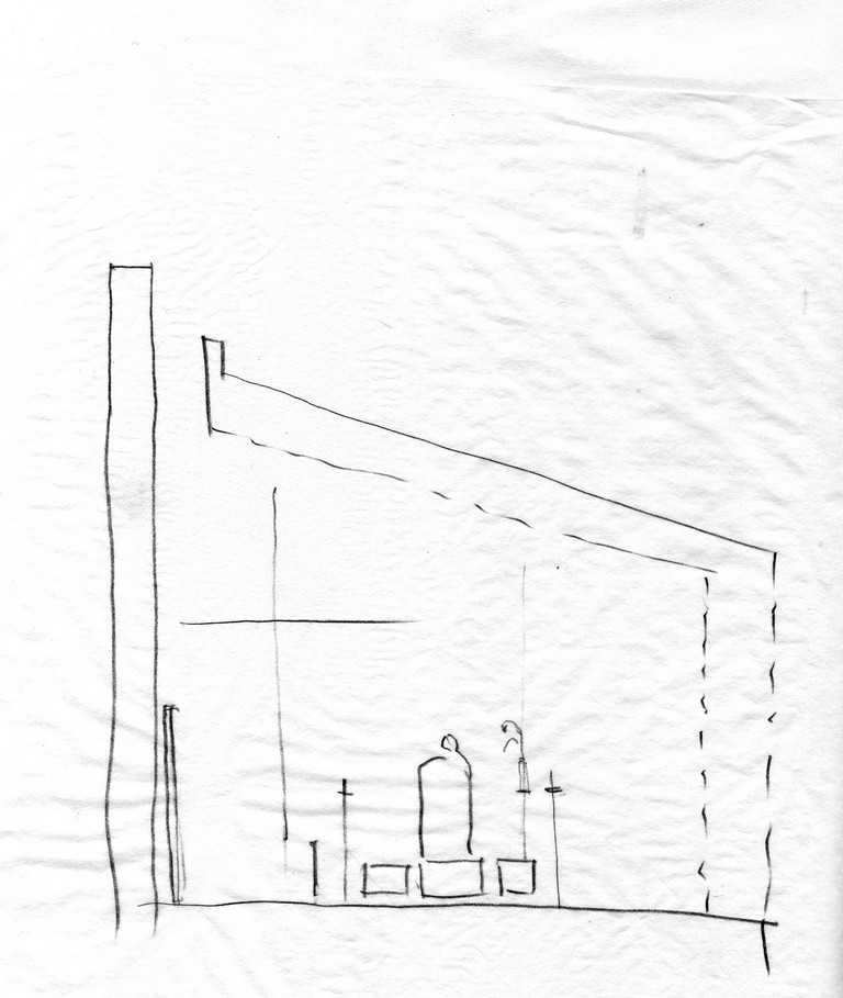 768x909 Small Chapel Hall Altar Sketch (Image) - Altar Sketch