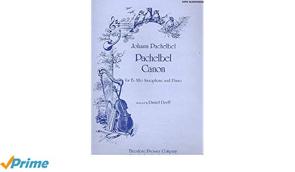 600x350 Pachelbel Canon For Alto Sax And Piano (0682962714340 - Alto Saxophone Sketch