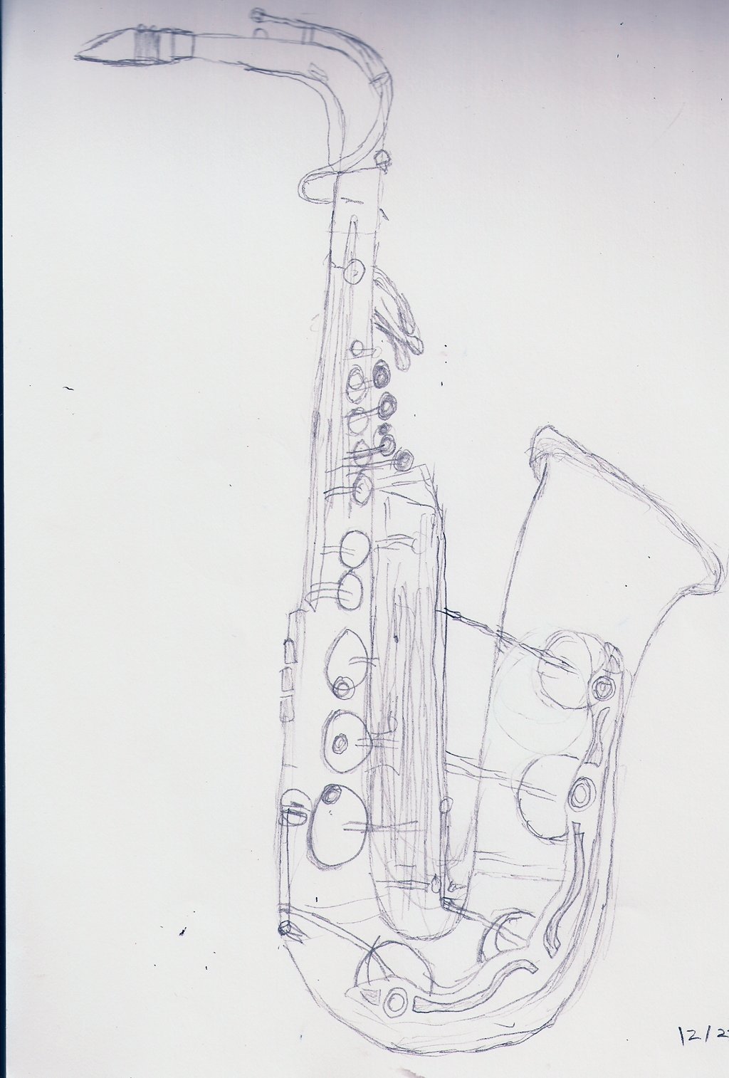 1024x1514 Drawn Saxophone Alto Saxophone Free Collection Download And - Alto Saxophone Sketch