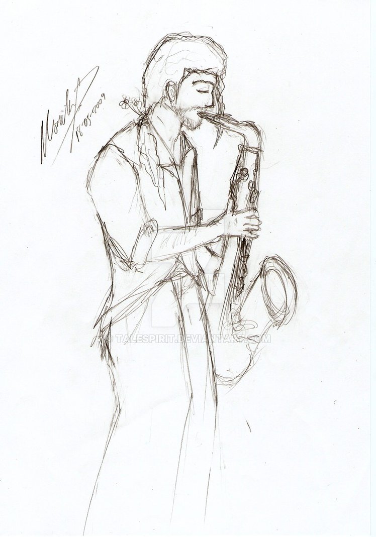 748x1069 Kyoraku - Alto Saxophone Sketch