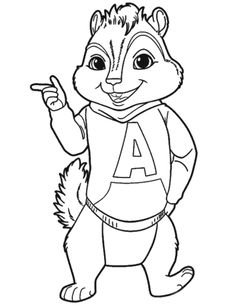 Alvin And The Chipmunks Sketch at PaintingValley.com | Explore ...