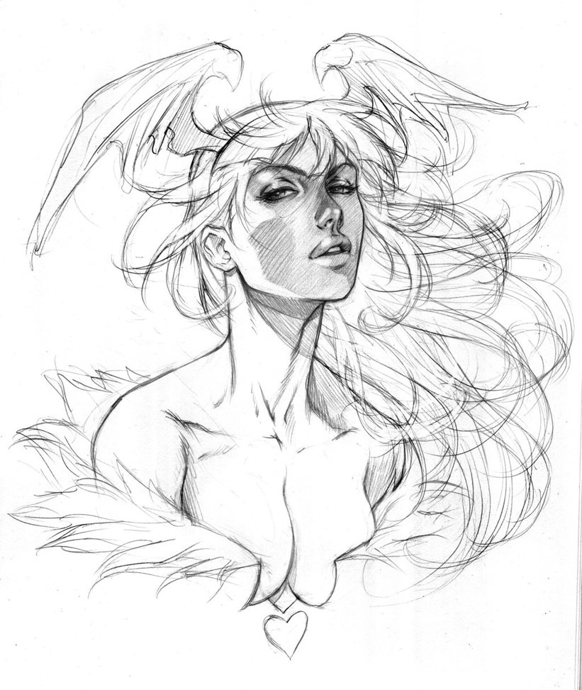 821x973 Morrigan - Alvin Sketch
