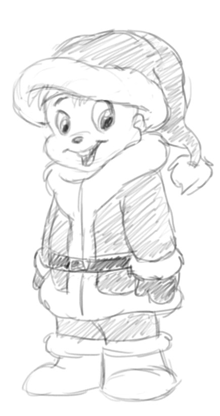 435x822 Santa Alvin Sketch By Boredstupid100 - Alvin Sketch