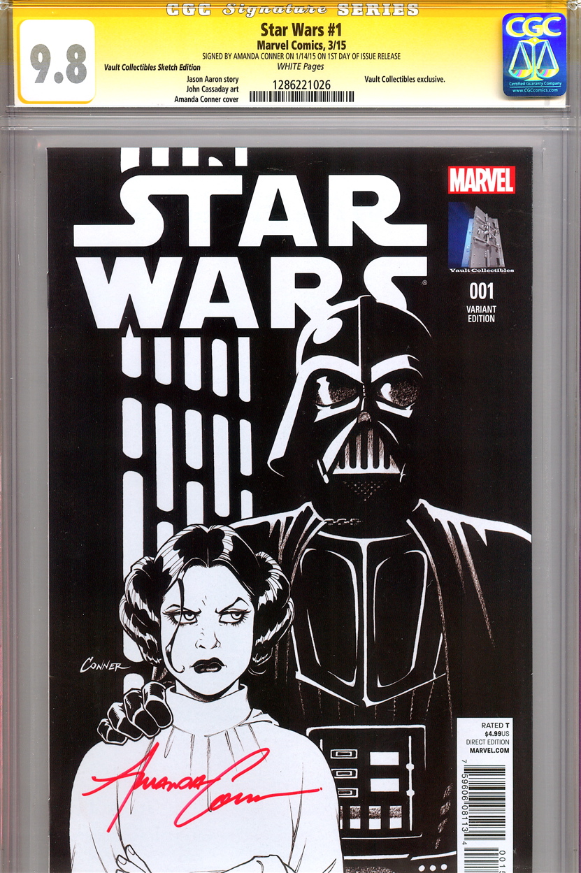 831x1249 Cgc Ss 9.8 Signed Amanda Conner Star Wars - Amanda Conner Sketch
