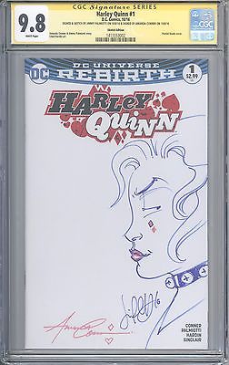 252x400 Harley Quinn 1 Rebirth Cgc Ss 9.8 Amanda Conner Jimmy Palmiotti - Amanda Conner Sketch