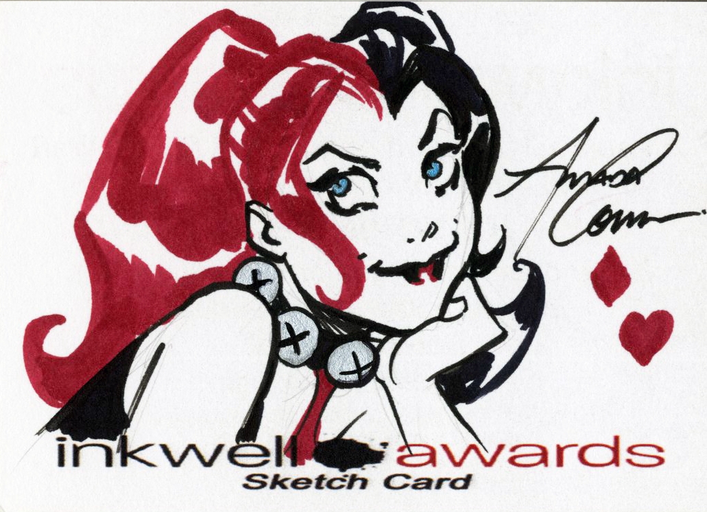 1031x747 Harley Quinn Sketchcard Original Art Signed Amanda Conner, In - Amanda Conner Sketch