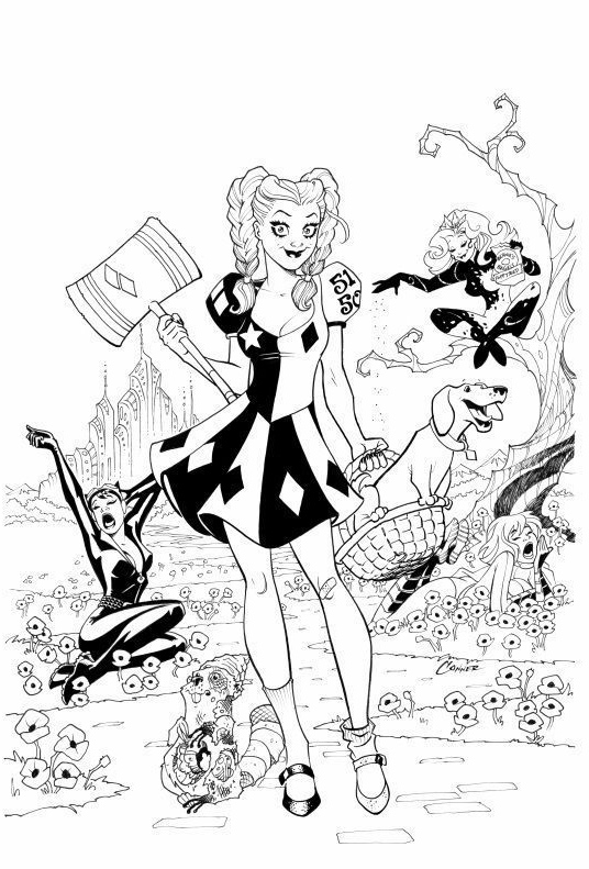 536x791 Signed Amanda Conner Dc Rebirth Harley Quinn - Amanda Conner Sketch