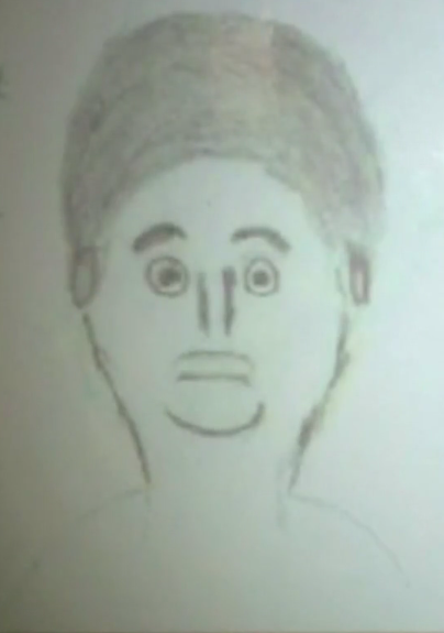 404x575 Amateur Sketch Of Murder Suspect Is More Than Just A Little Off - Amateur Sketch