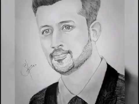 480x360 Amazing Sketch Of Atif Aslam Must Watch - Amazing Sketches