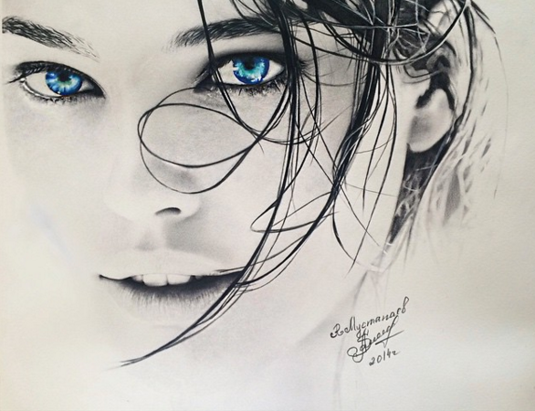 586x450 Pencil Portrait Mastery - Amazing Sketches