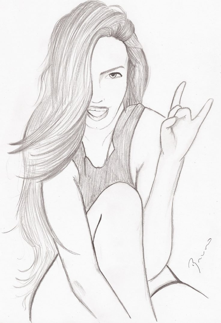 736x1076 Easy Drawing Of A Girl 64 Best Drawings To Try Images - Amazing Sketches To Draw