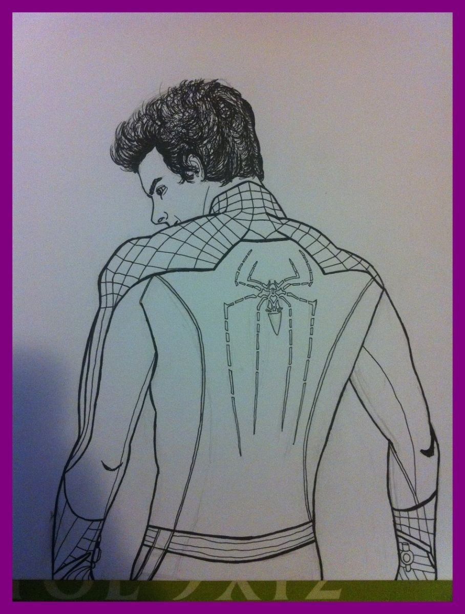 908x1199 The Amazing Spider Man Coloring Pages Free Coloring Pages - Amazing Spider Man Sketch