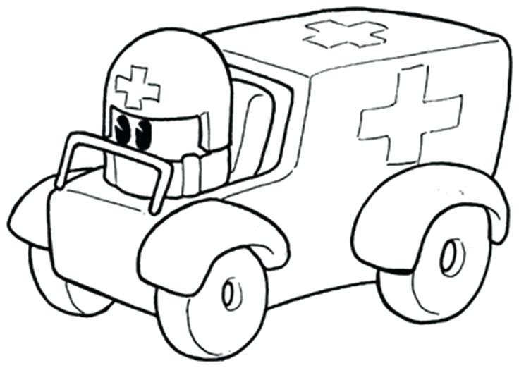 736x522 Best First Aid Images On Ambulance Kids S Coloring Book Drawing - Ambulance Sketch