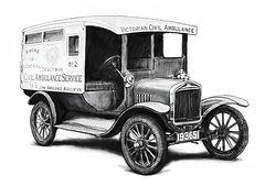 240x169 Sketch Drawings - Ambulance Sketch